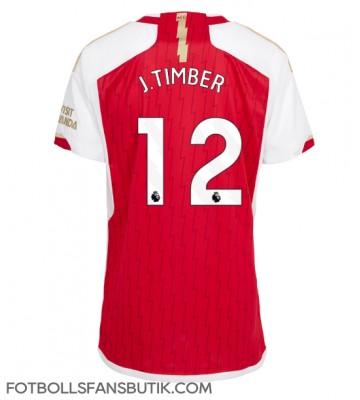 Arsenal Jurrien Timber #12 Replika Hemmatröja Damer 2023-24 Kortärmad